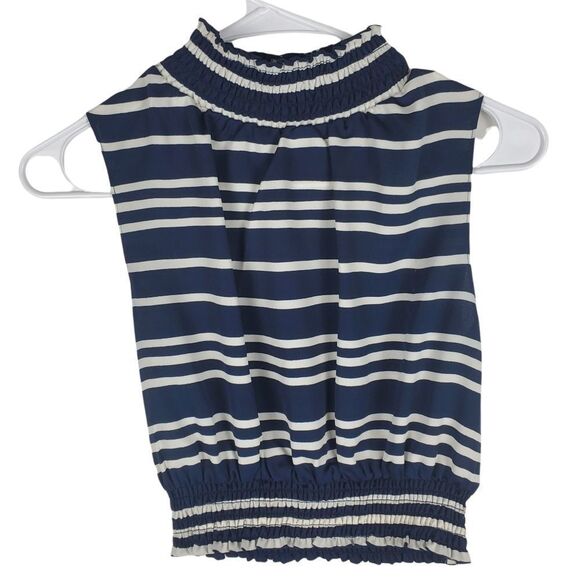 RACHEL Rachel Roy Small Two Piece Striped Matching Set Top Skirt Sunset Cropped - Picture 5 of 9